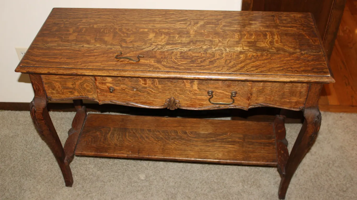Antique Oak Console Table