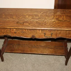 Antique Oak Console Table