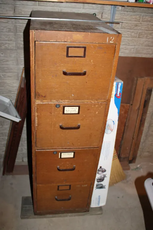 The Globe-Wernicker Co. Oak Filing Cabinet