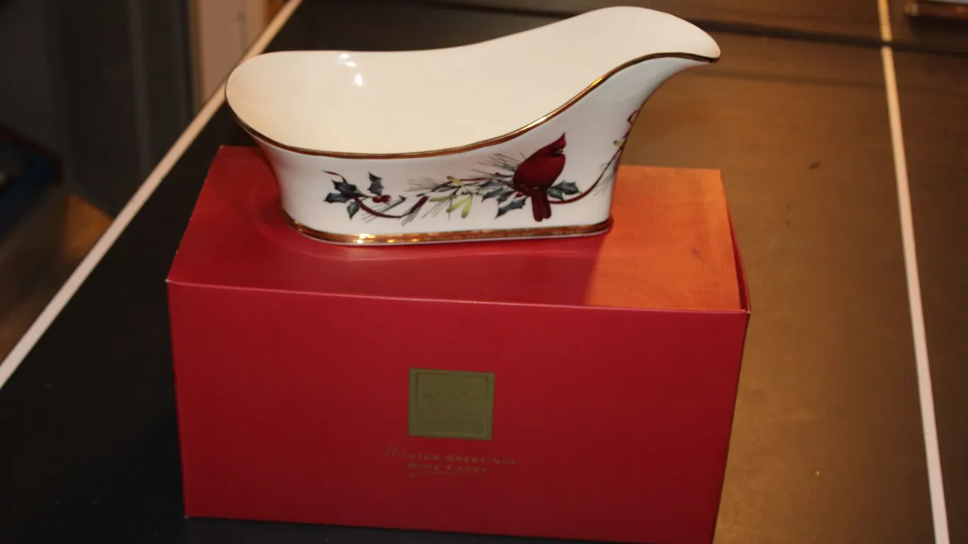 Lenox Winter Greetings Gravy Boat