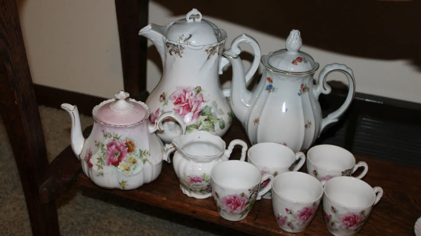 German Floral Tea Set