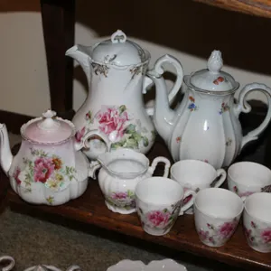 German Floral Tea Set