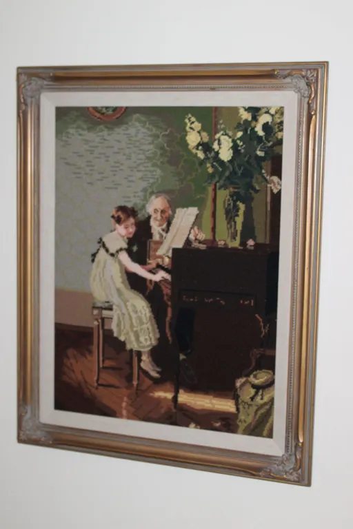 Piano Needlework Art