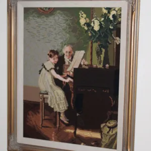 Piano Needlework Art