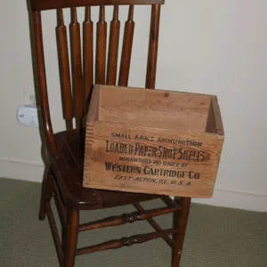 Chair & Ammunition Box
