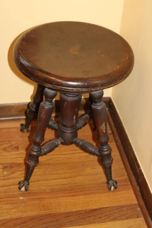 Antique Piano Stool