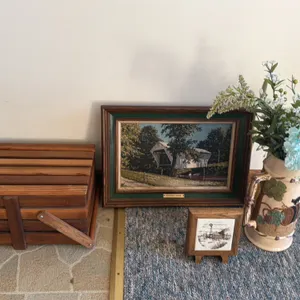 WOODEN PICNIC LUNCH BOX AND HOME DECOR