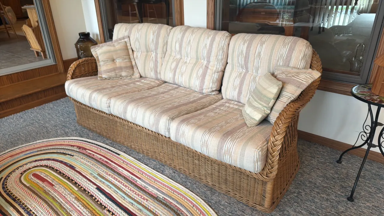 WICKER BY HENRY LICK SOFA SEAT