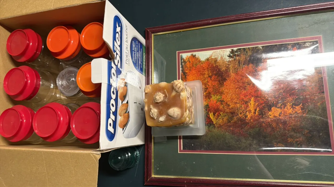 COLLECTION OF USA JARS WITH LIDS AND HOME DECOR