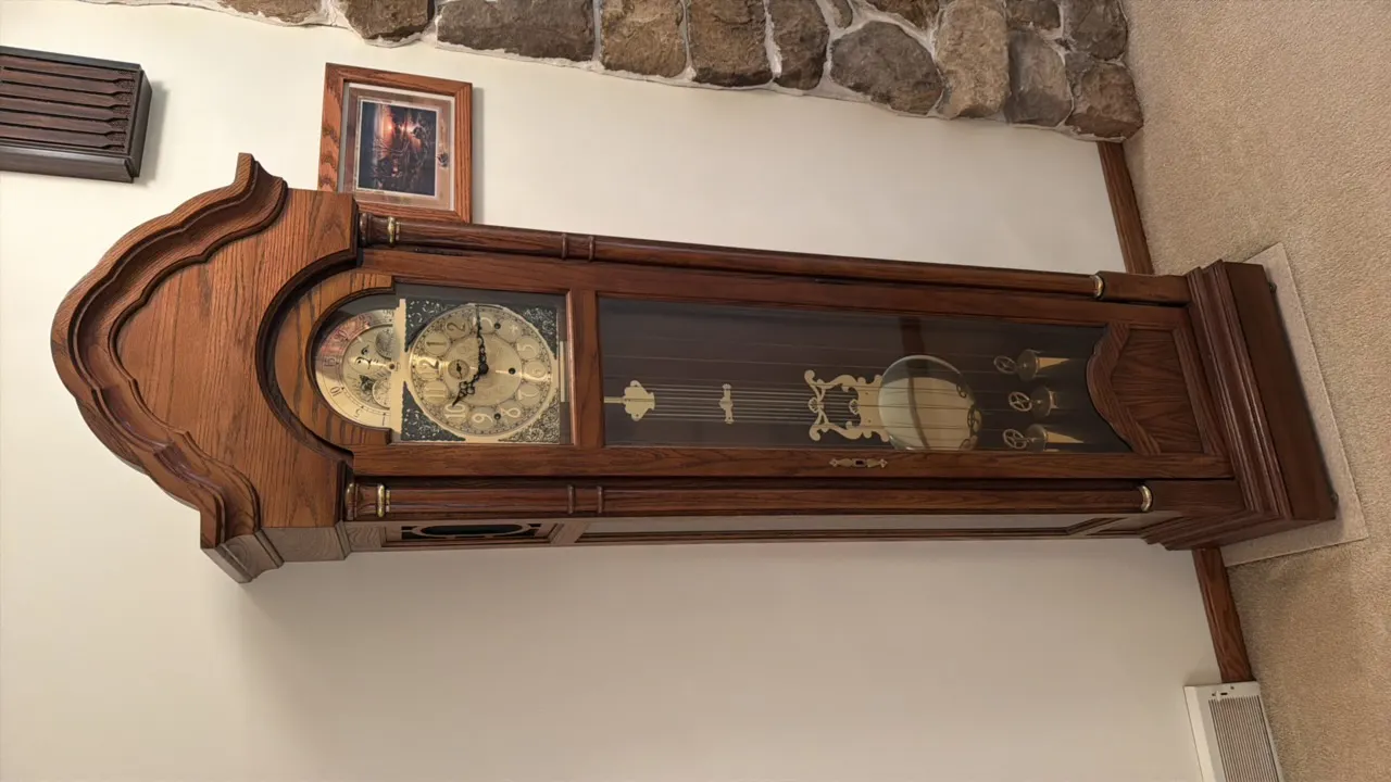 CLASSIC RIDGEWAY TRADITIONAL GRANDFATHER CLOCK