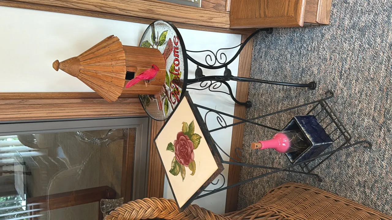 VARIETY OF STEEL FRAME PLANT STANDS AND WALL ART