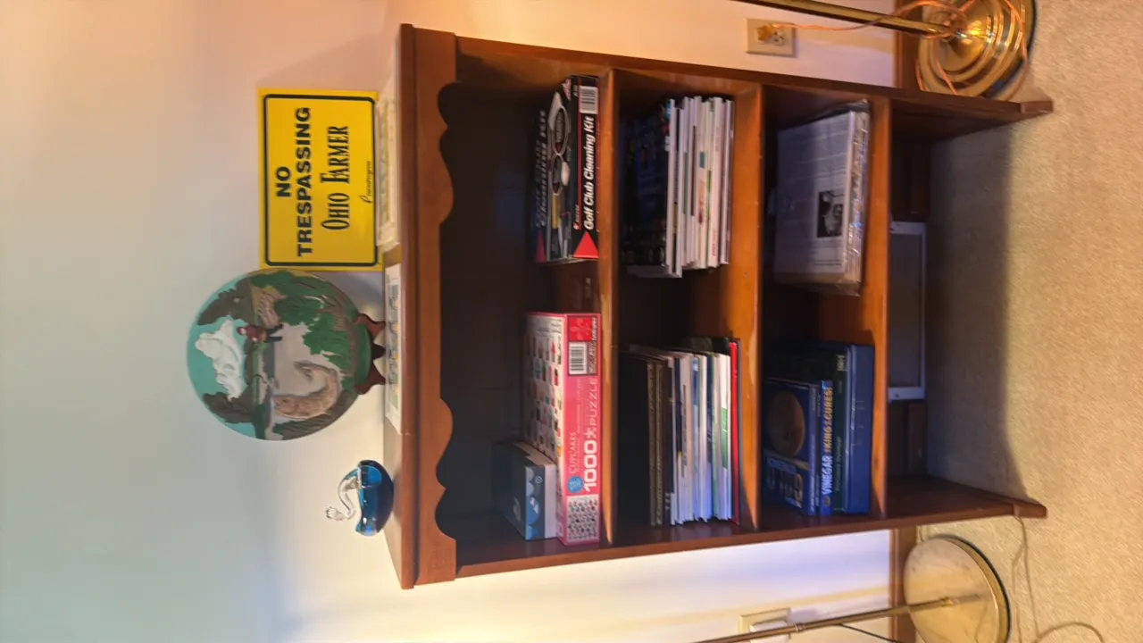 MAPLE BOOKCASE AND ALL CONTENTS
