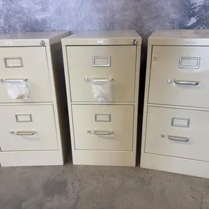 (3) Hon 2 Drawer Filing Cabinets -25x15x29