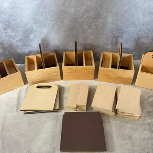 Wooden Supply Caddy Organizers -Some Unassembled