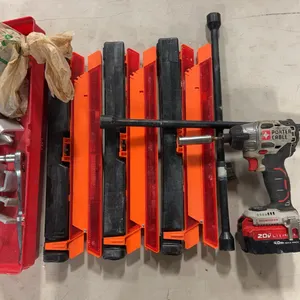 Porter Cable Impact Drill -Model PCC647, (3) Warning Triangles, Tire Iron & Misc. Tools