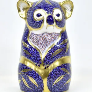 ROYAL CROWN DERBY 22KT GOLD IMARI KOALA BEAR