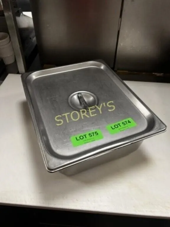1/2 Size, 4" S/S Insert w/ Lid