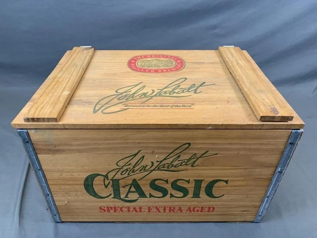 Vintage JOHN LABATT Wooden Advertising Box