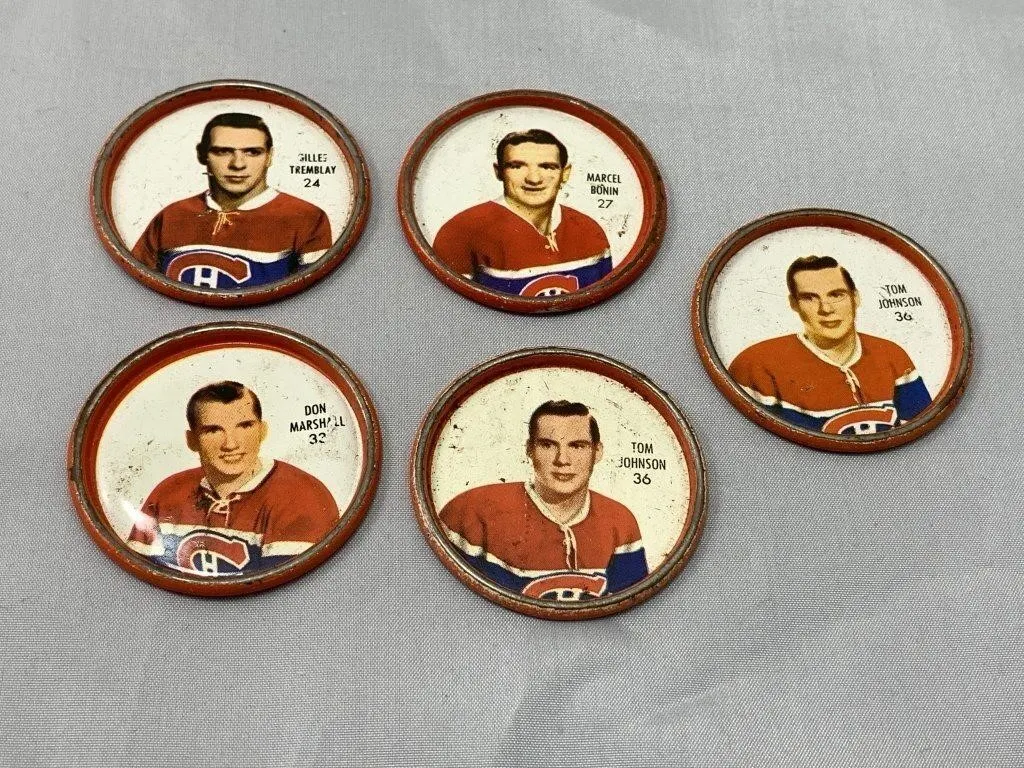 6 SHIRIFF Montreal Canadien Hockey Coins