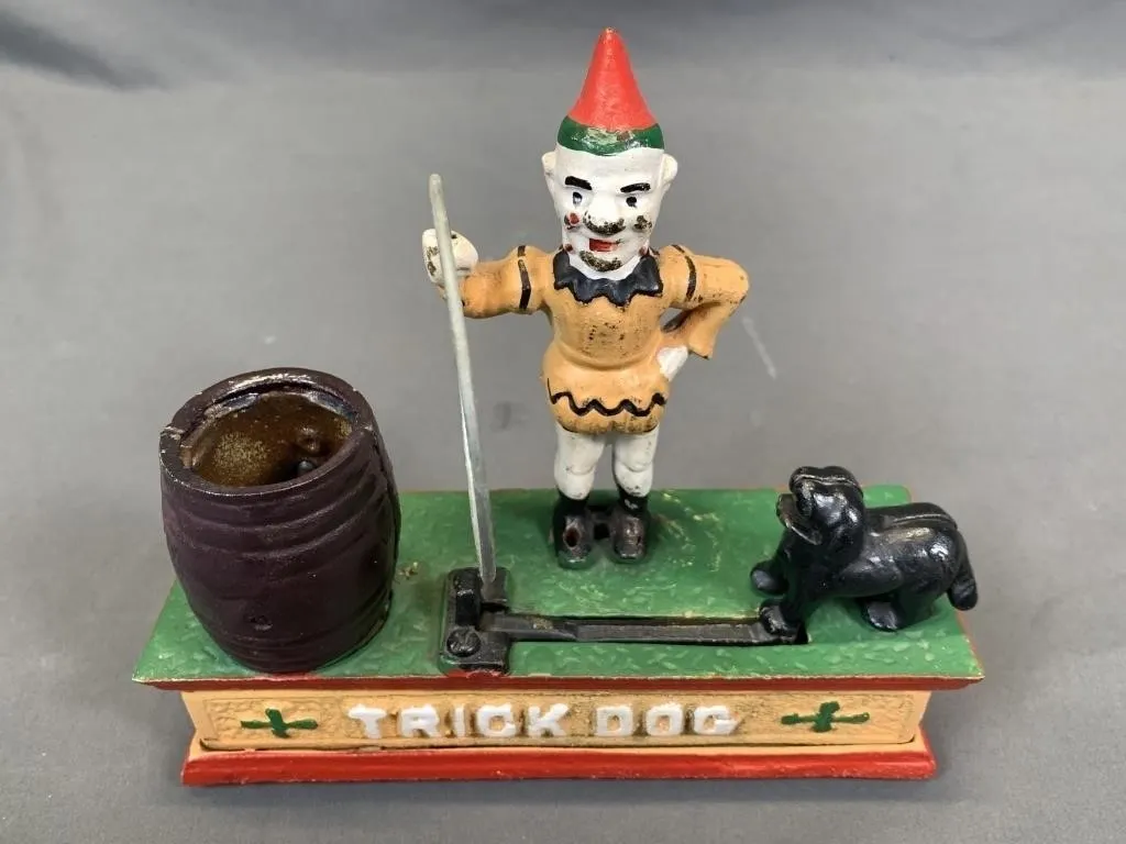 Cast Iron Trick Dog Mechanical Bank