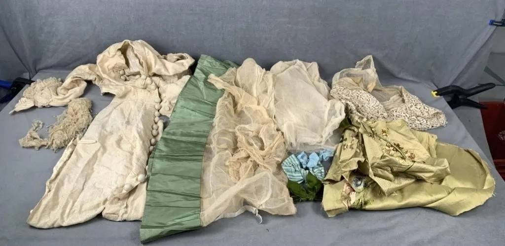 Lot of Antique & Vintage Dress Makers Scraps