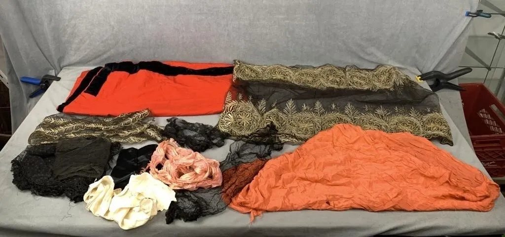 Lot of Antique & Vintage Dress Makers Scraps