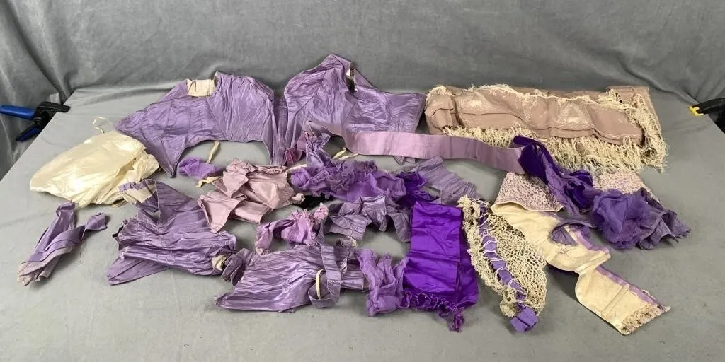 Lot of Antique & Vintage Dress Makers Scraps