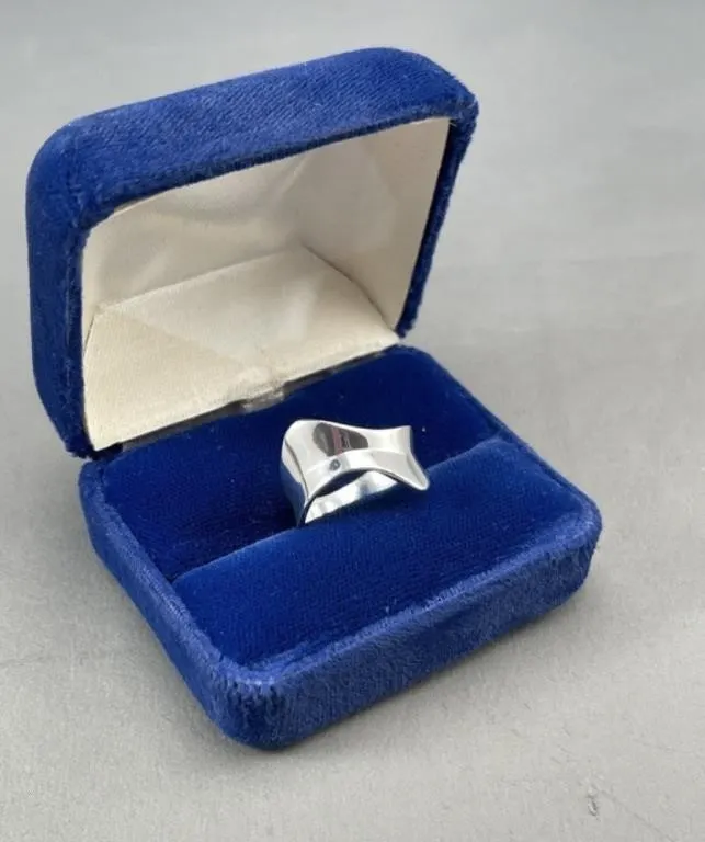 Sterling Silver Modernist Ring