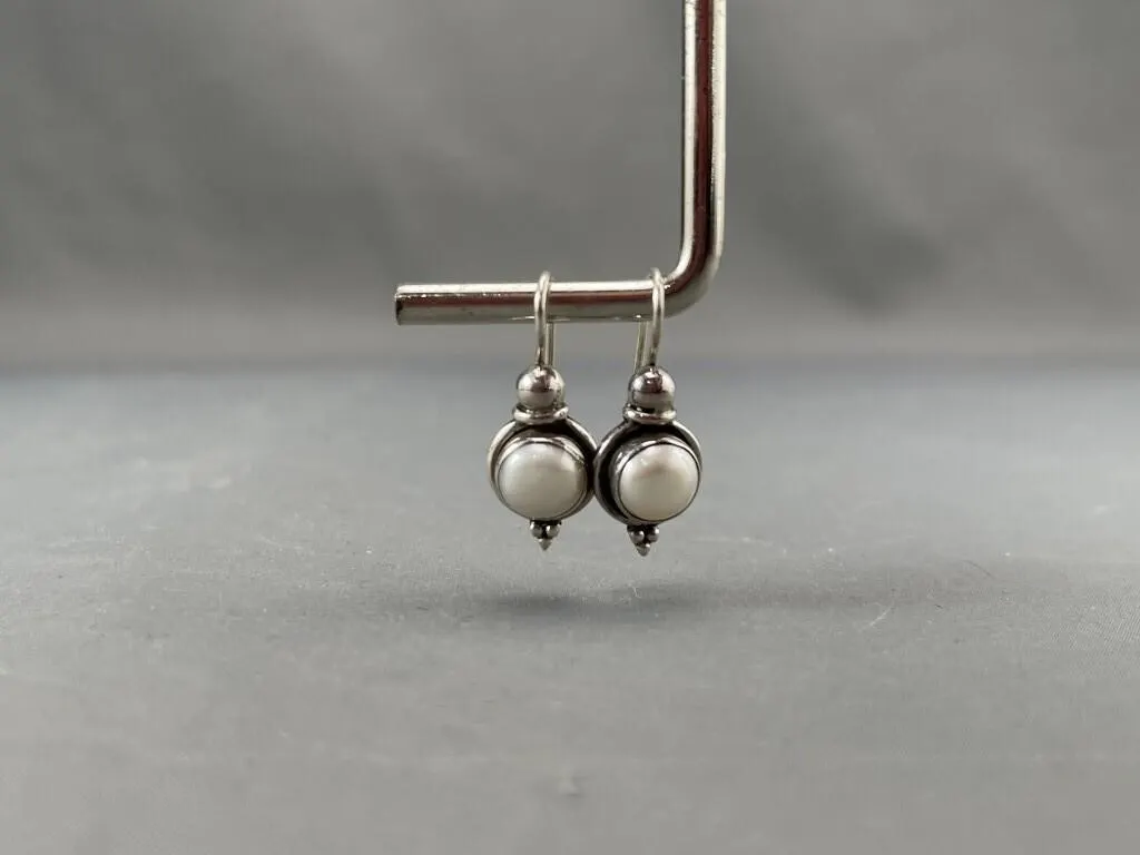 Sterling Silver Pearl Earrings