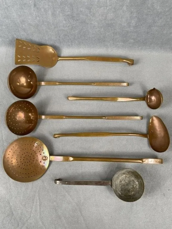 Quantity of Antique Copper Cookware