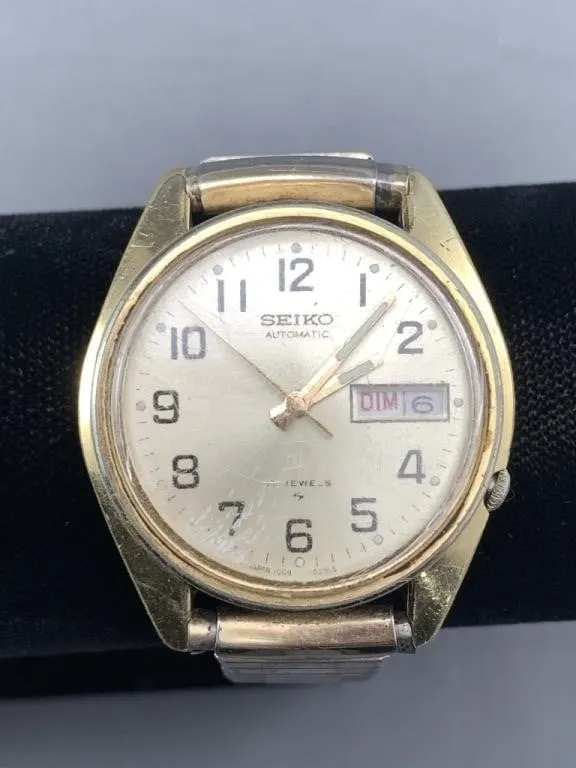 Vintage Seiko Automatic Time Day & Date Watch