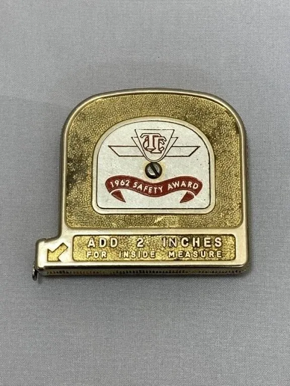 1962 TTC Safety Award Measuring Tape
