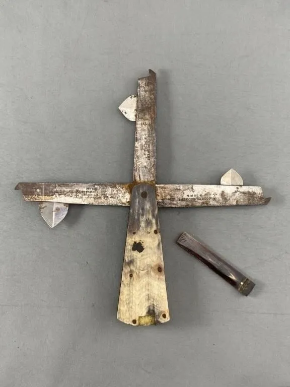 19th C Bloodletting Tool w Horn Handle
