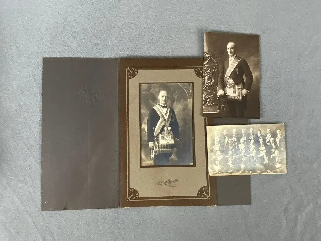 3 1921 St. Clair Chapter 231 Masonic Photographs