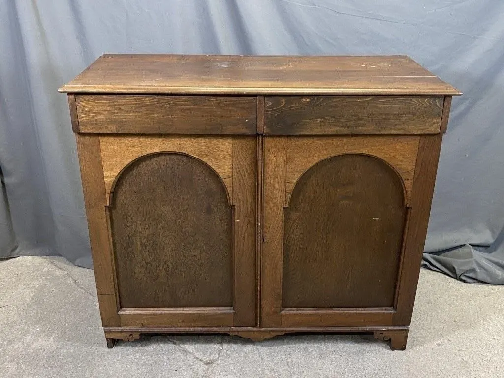 C1880 Original Finish Walnut Jam Cupboard