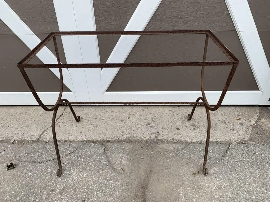 Antique Iron Outdoor Garden Table