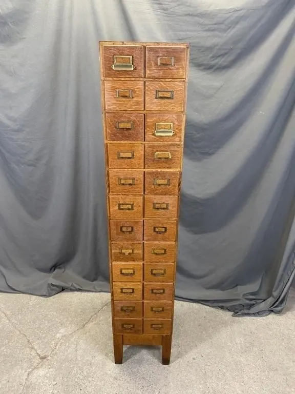 C1900 Rare 24 Section Multi Drawer Cabinet