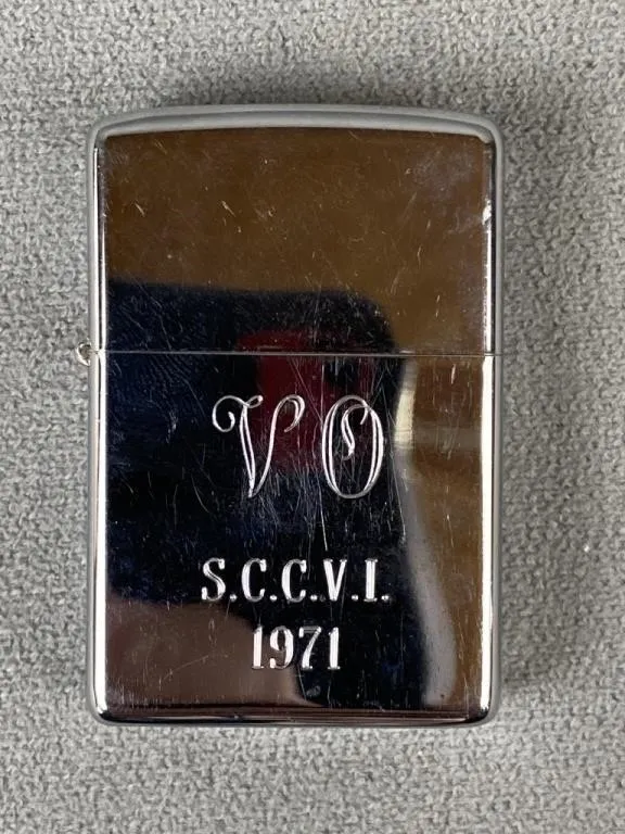 Vintage Zippo Silver Tone Lighter