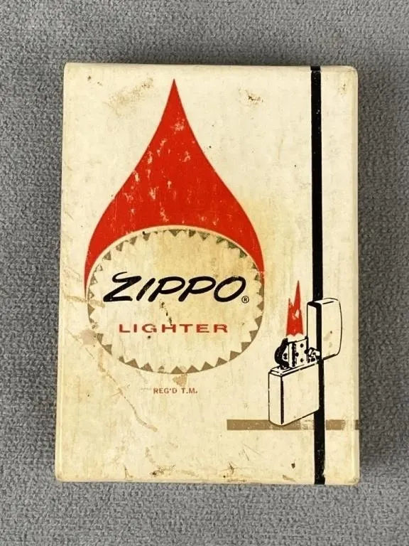 Vintage Boxed Mitchum Advertising Zippo Lighter