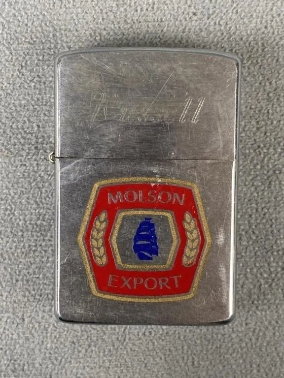Vintage Molson's Export Advertising Zippo Lighter