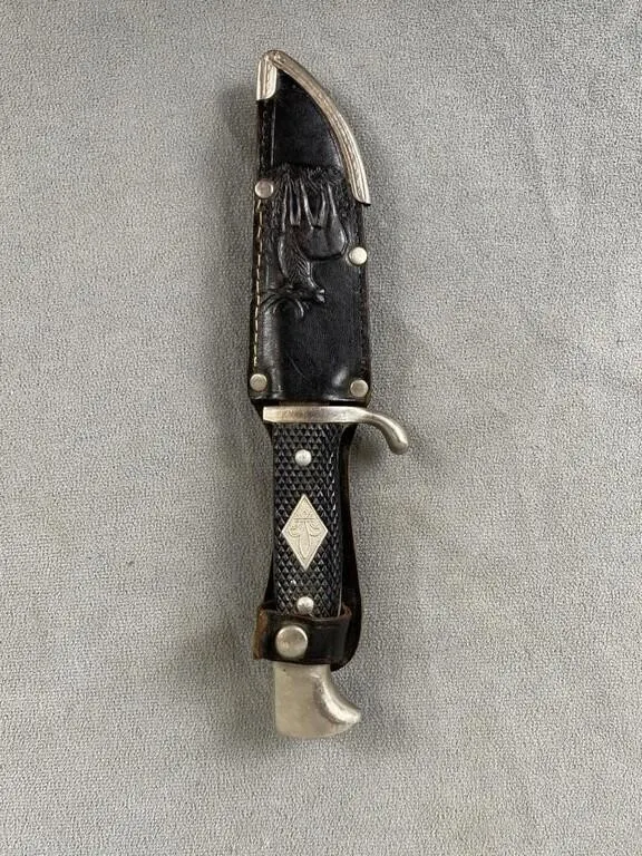 Vintage Boy Scout Knife w Orig Scabbard