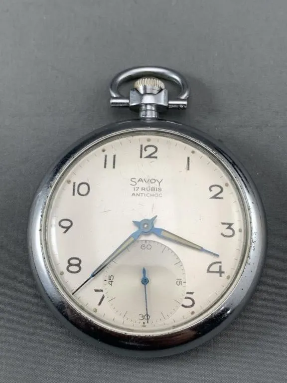 Vintage Savoy 17J Pocket Watch