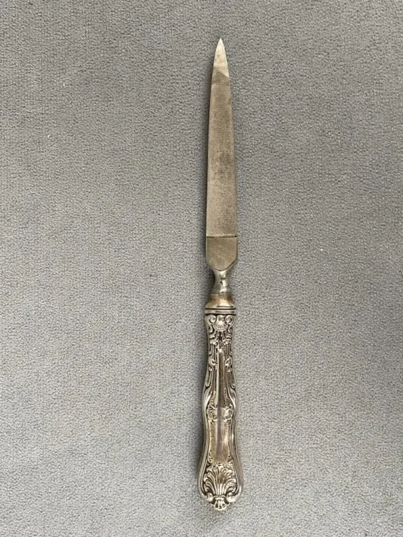 1930 Sterling Silver Emery Board Nail File