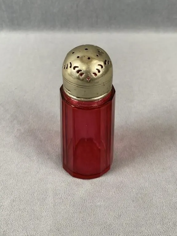 Victorian Cranberry Sugar Shaker