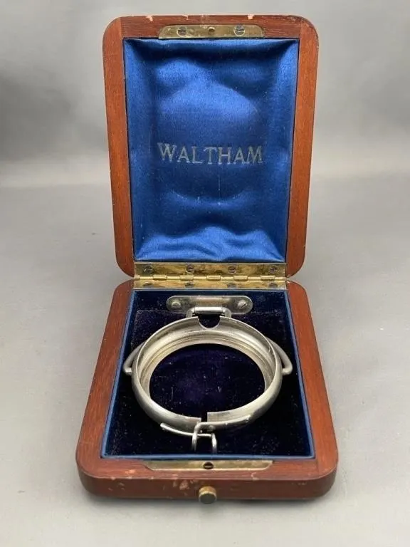C1920 Rare Waltham Adjustable Pocket Watch Safe