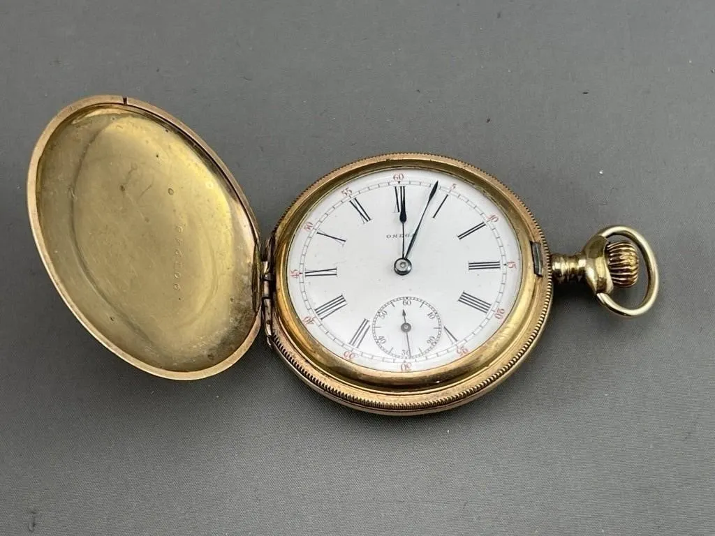 C1920 Omega GF Hunting Case Pocket Watch