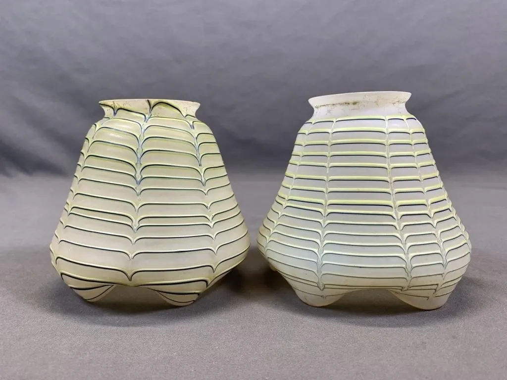 Art Glass Crimped Shades