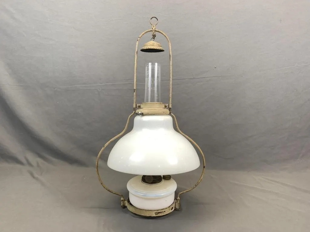Antique Aladdin Hanging Lamp w Original Shade