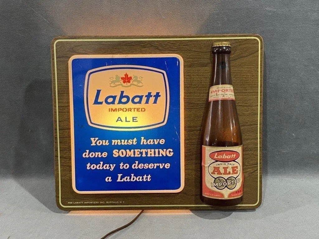 Labatt Ale Light Up Advertising Sign