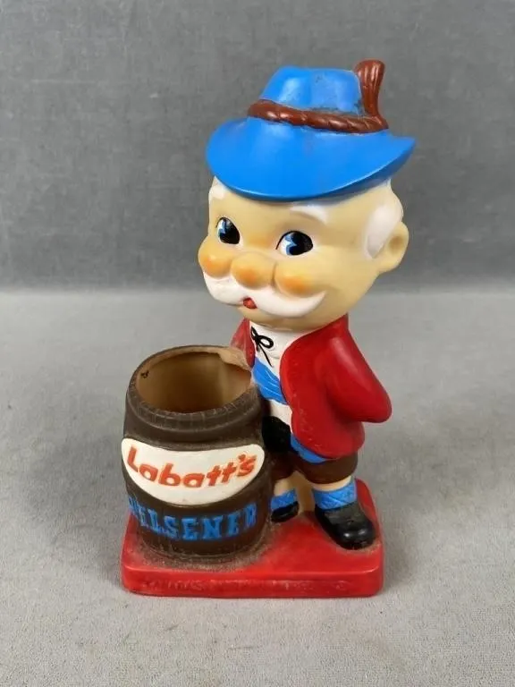 Labatt's Pilsener Man w Barrel for Swizzle Sticks